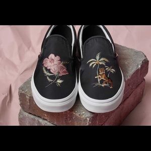 embroidered slip on vans